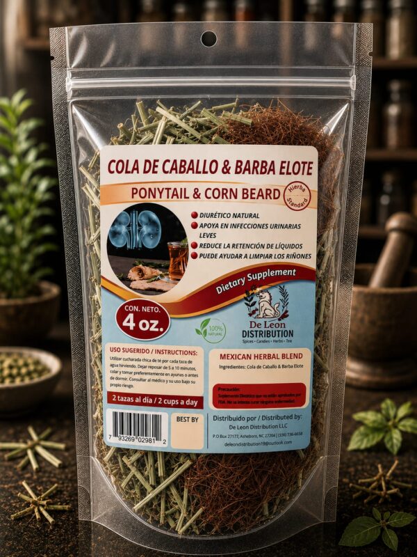 Cola de caballo y barba de elote